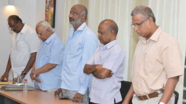 தமிழ்த் தேசிய கூட்டமைப்பின் ஒருங்கிணைப்பு குழு தலைவர்கள்