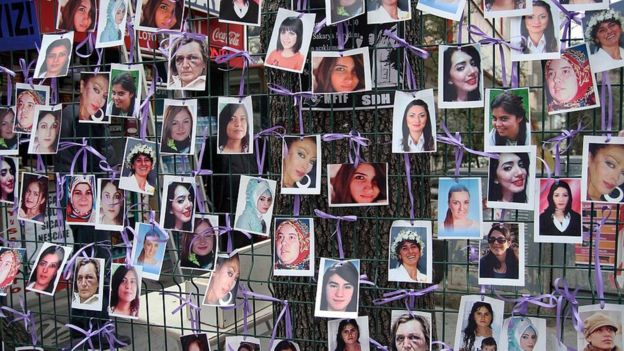 Öldürülen kadınların resimleri