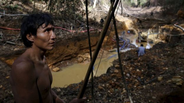 Em 17 de abril passado, operação desbaratou garimpo ilegal em território dos ianomâmi na floresta Amazônica em Roraima REUTERS/Bruno Kelly SEARCH 