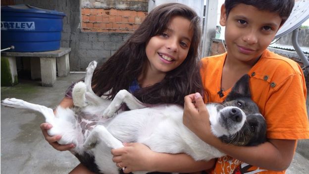 Samira and Samir, 11-year-old twins who live in Complexo da Mare in Rio