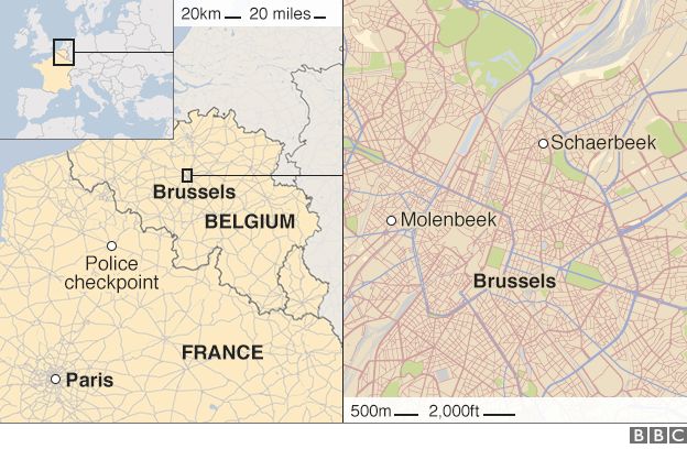 Brussels map