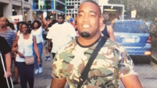 A man Dallas police are hunting for over the shooting of several officers