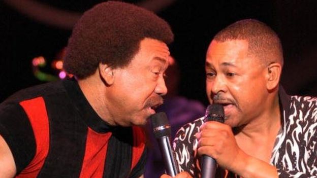 Maurice White (left) and Ralph Johnson of Earth Wind & Fire (file photo)