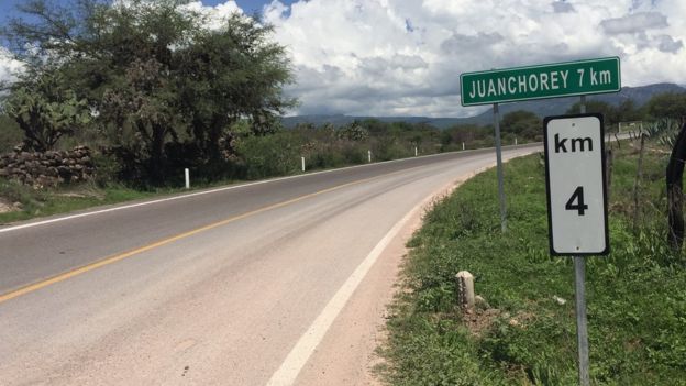 Ruta hacia Juanchorrey