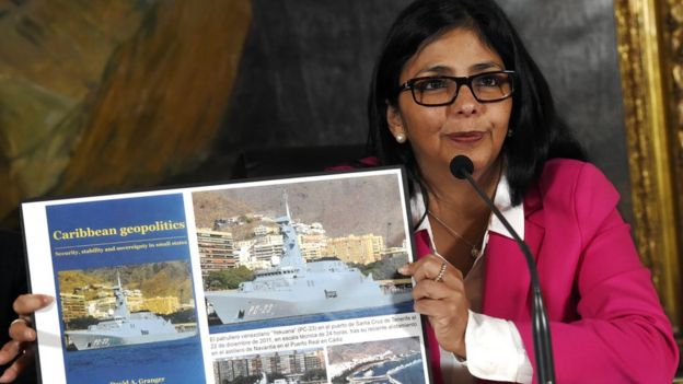 La ministra de Relaciones Exteriores de Venezuela, Delcy Rodríguez.