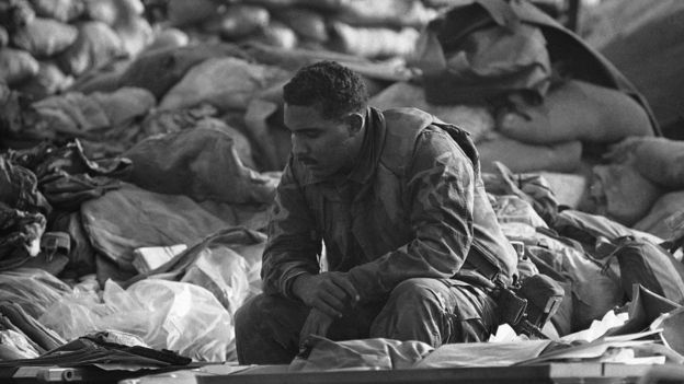 US Marine at site of bombing