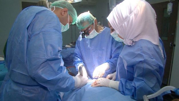 Operation room in an Iraqi hospital