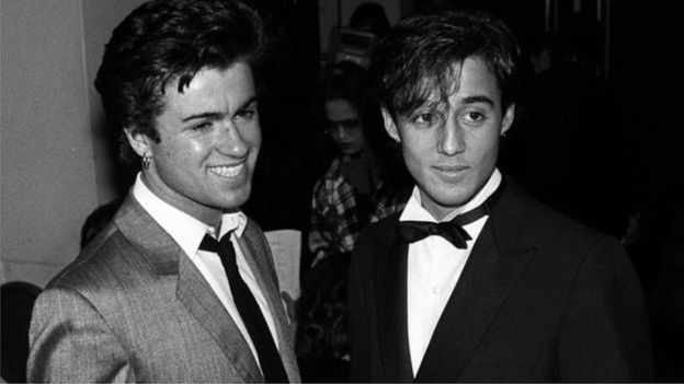 George Michael e Andrew Ridgely na década de 1980
