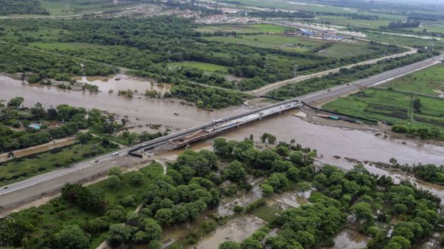 Zona de cultivos de Sullana, en la región Piura, afectada por las lluvias.