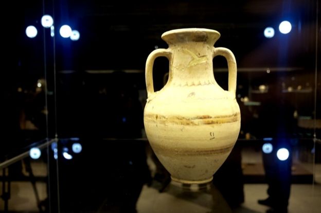 Vase on show