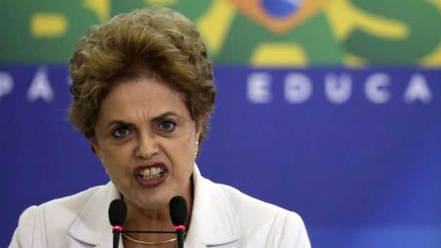Brazilian President Dilma Rousseff in Brasilia, 12 April