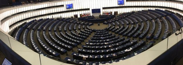 European Parliament chamber, Strasbourg, 4 July 2017