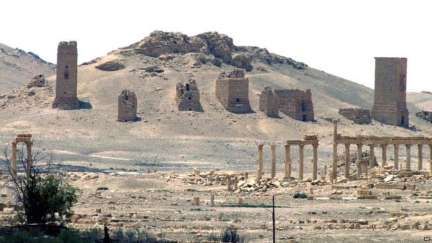 General view of Palmyra in file photo released on 17 May 2015 by the Syrian official news agency Sana