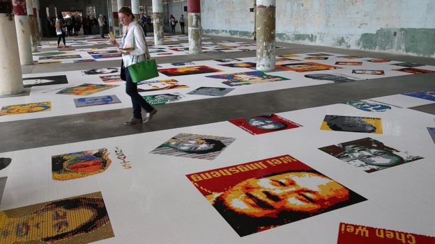 Ai Weiwei installation at Alcatraz