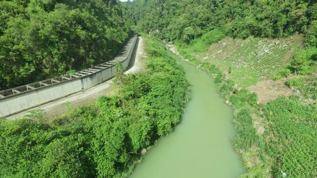 El río Cahabón en Guatemala