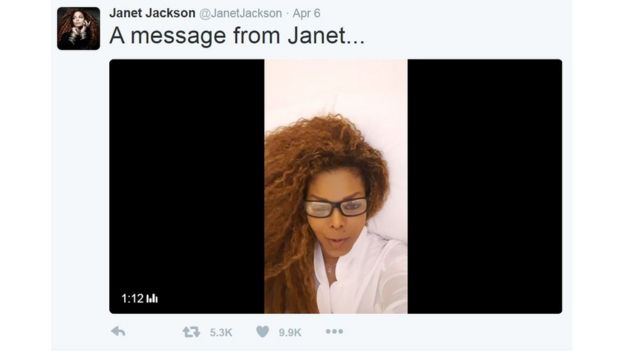 Janet Jacket in a Twitter video