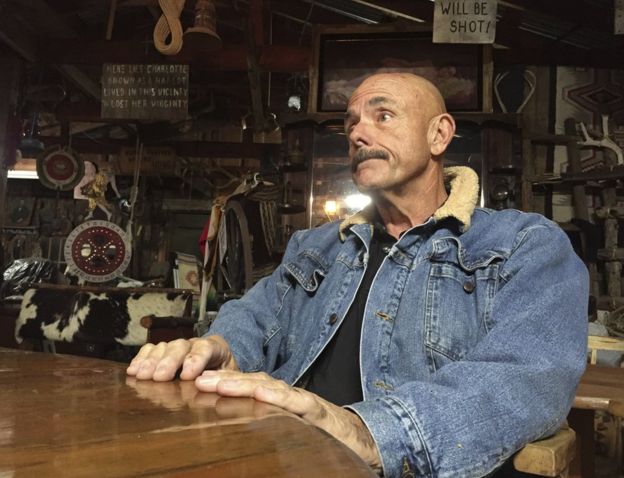 Wendell Phillips, a neighbour of the rancher whose alpacas were killed, says that he will shoot the lion it returns