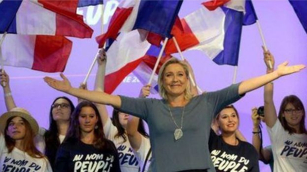 Bà Maria Le Pen, lãnh tụ đảng cực hữu Mặt trận Quốc gia