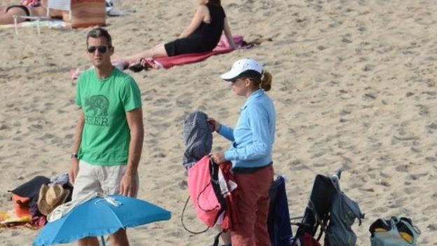 Princess Cristina of Spain and Inaki Urdangarin in Bidart, France (05 August 2014)