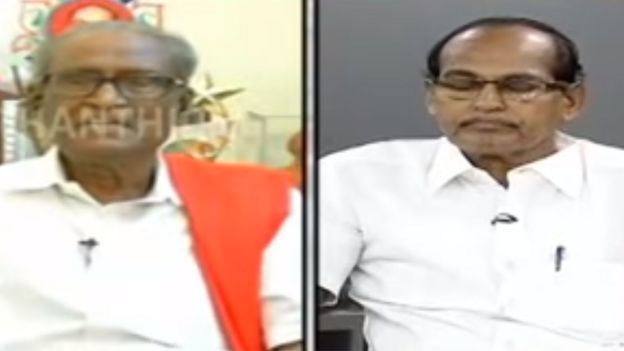 தமிழ் தொலைக்காட்சி விவாதங்களில் ஒரு காட்சி