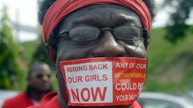 Rally for kidnapped Chibok schoolgirls in Nigerian capital Abuja. 14 Oct 2014