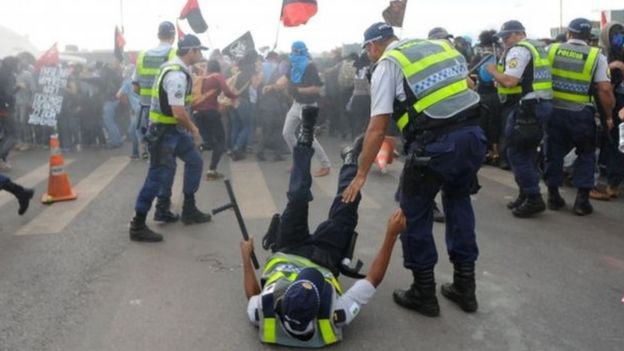 Brezilya'da kemer sıkma önlemleri protestoları