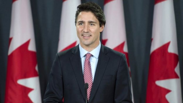 Prime minister designate Justin Trudeau attends his first official news conference in Ottawa, Ontario