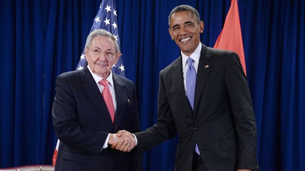 Raúl Castro y Barack Obama.