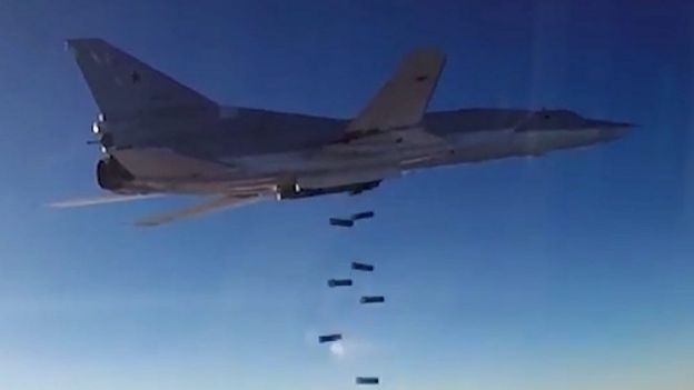 A Russian Tu-22M3 bomber over Syria, Aug 2016