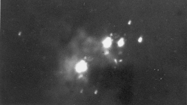 Esta imagen de la nebulosa generó preguntas sobre el origen del Universo y la humanidad misma. Imagen cortesía de Hastings Historical Society.