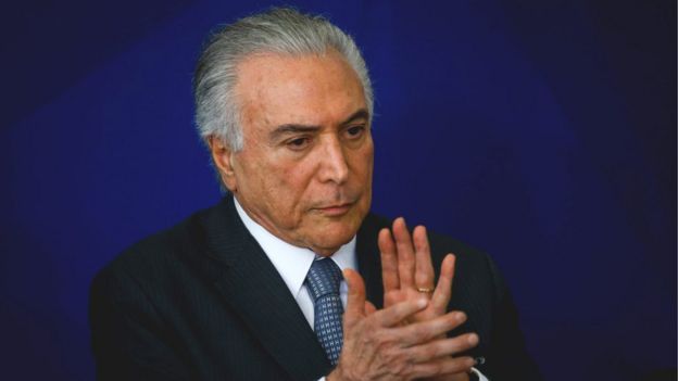 O presidente Michel Temer