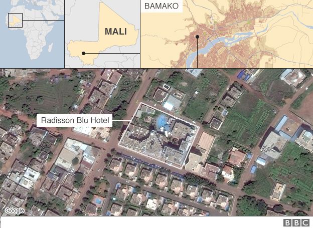 Map of Bamako