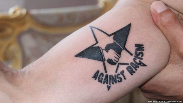 Austria Tattoo Artist Offers Free Anti Racism Inkings Bbc News