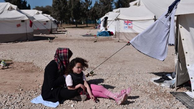Afghan girls stranded at a migrant camp in Greece