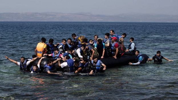 Refugiados sirios.