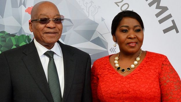 President Jacob Zuma and his wife Bongi Ngema