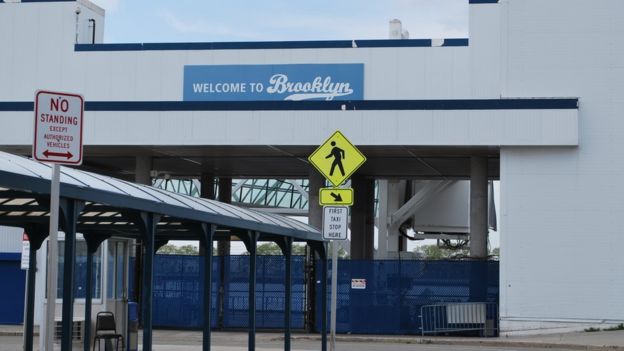 TechCrunch Disrupt was held at the Brooklyn cruise ship terminal
