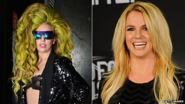 Lady Gaga and Britney Spears