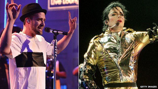 Justin Timberlake and Michael Jackson