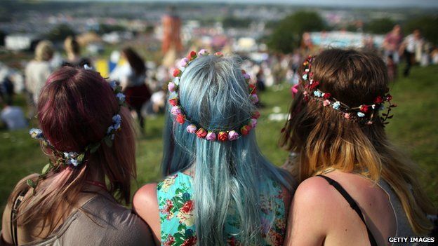 Festival goers