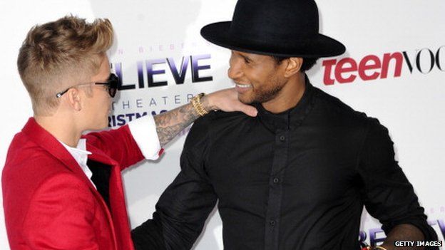 Justin Bieber and Usher