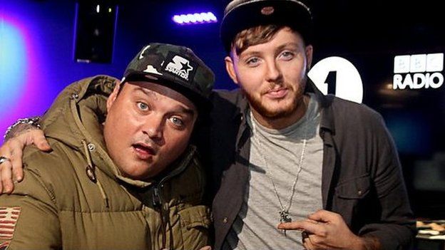 James Arthur with 1Xtra DJ Charlie Sloth