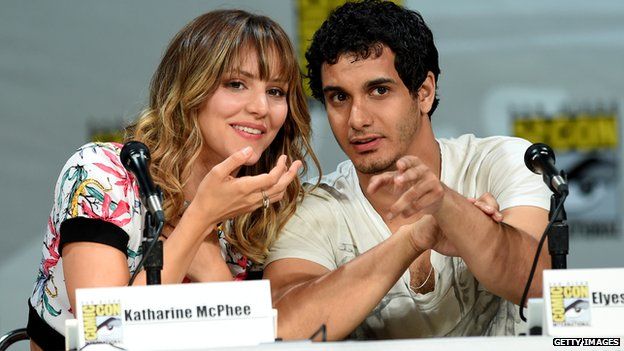 Katharine McPhee and Elyes Gabel
