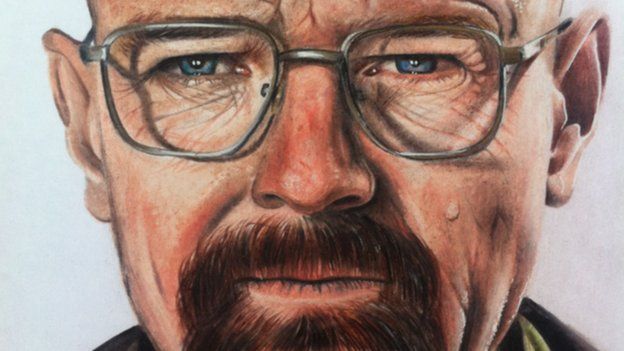 A teenager has quit school after his portraits of One Direction went viral.