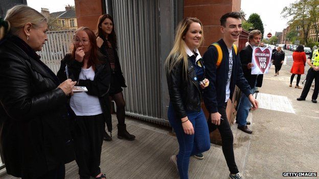 Scottish Referendum How First Vote Went For 16 17 Year Olds Bbc Newsbeat