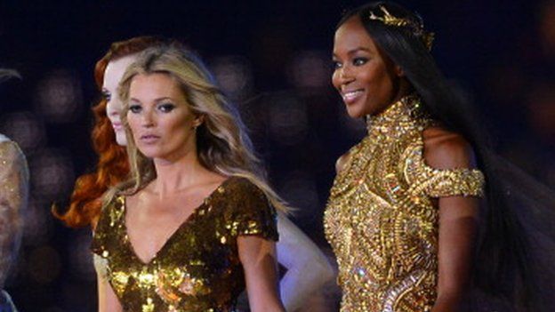 Kate Moss and Naomi Campbell