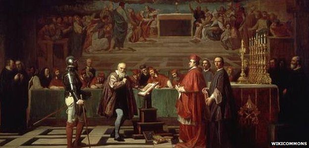Galileo before the Holy Office, a 19th-century painting by Joseph-Nicolas Robert-Fleury