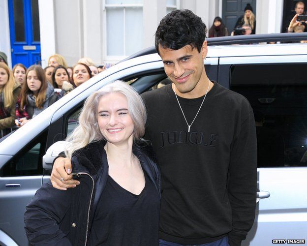 Grace Chatto and Milan Neil Amin-Smith from Clean Bandit
