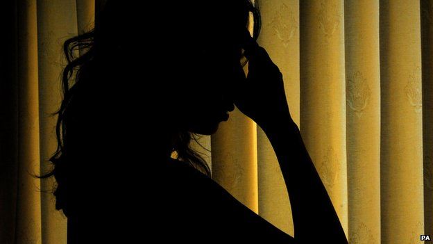 Silhoutte of a young woman