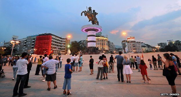 Statue of Alexander the Great in Skopje